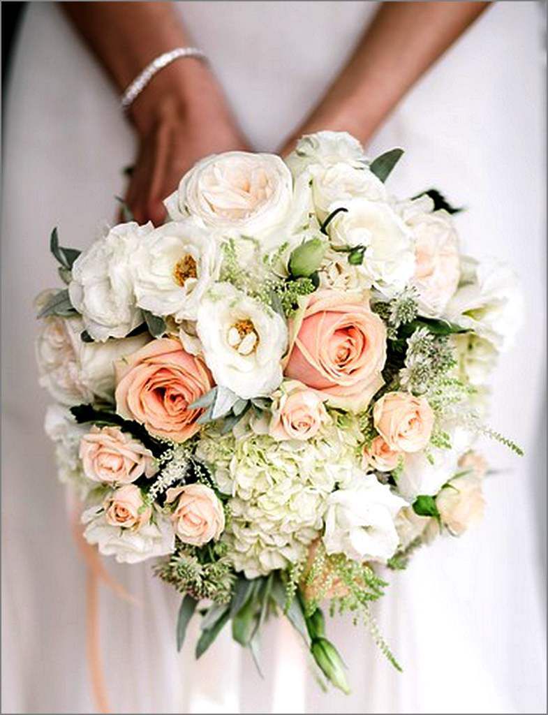 Bouquet de mariée rond pastel - Latelier-de-virginie